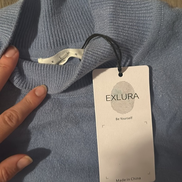 Baby Blue Sweater Dress NWT size Medium - Picture 2 of 3